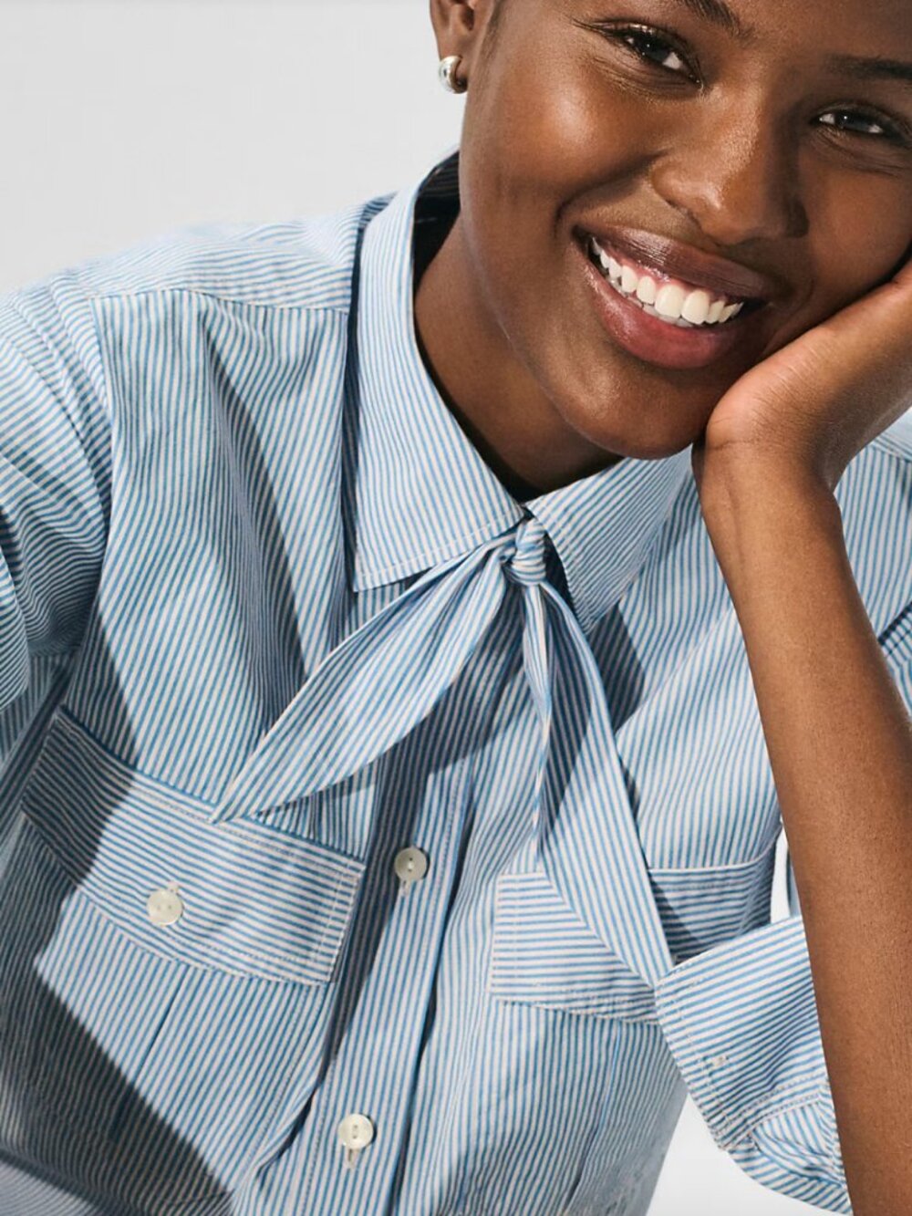 J. Crew Jules classic-fit tie-neck shirt size 6 NWT new with tags preppy fall